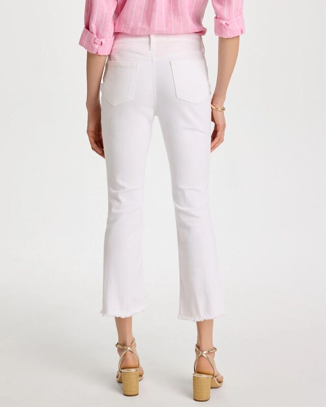 No-Stain Girlfriend Frayed Flared Jeans - image 3
